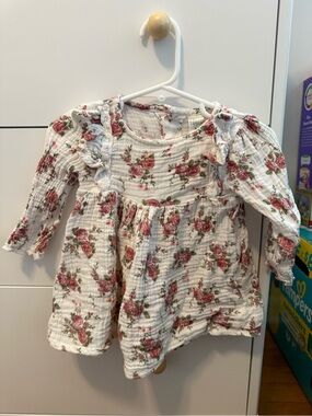 Floral Threads long sleeve dress